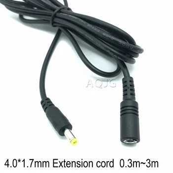 1db tápegység DC 4.0 mm x 1,7 mm-es Női 4,0 mm x 1,7 mm-es Férfi Csatlakozó adapter Kábel hosszabbító kábel 2M 1,5 M hálózati hosszabbító kábel