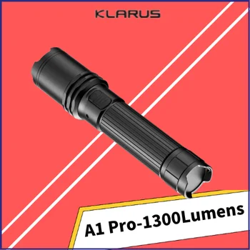 Klarus A1 Pro 1300Lumens C-Típusú Újratölthető LED-es Zseblámpa 280M Sugár Távolság Taktikai Troch A 18650 Akku 2600mAh