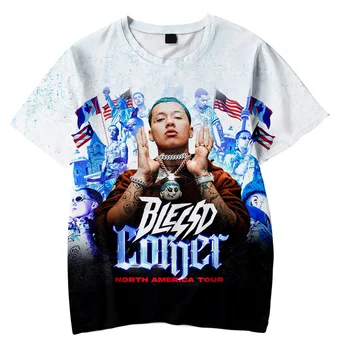 Rapper Blessd T-shirt-Sleeve Rövid Ujjú Póló Női Férfi Tshirt 2023 Hip-Hop Harajuku Streetwear 3D Ruhák