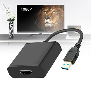 HD 1080P USB 3.0-HDMI-kompatibilis Video Kábel, Adapter PC Laptop HDTV-LCD-TV Konverter