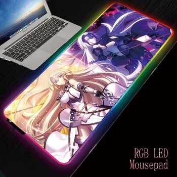 MRGBEST a Sors Grand Érdekében, RGB Nagy Egér Pad Anime Gaming Mousepad Gamer Személyre szabott Megvilágítás Egérpadok Keyboard Pc Pad