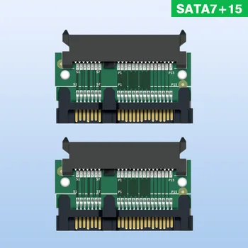 Sata 7 + 15 Adapter Kártya SATA 22p Férfi-Nő Adapter Átalakító Csatlakozó 2.5/3.5 Merevlemez