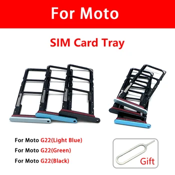 A Sim-Kártya Nyílásba Tálca tartó Moto G22 G30 G41 G50 5G G60 G100 SIM-Micro SD kártyaolvasó Adapter Aljzat Csere Alkatrészek