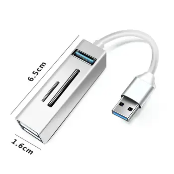 Gyors Adatátvitel Plug Play USB Típus-C TF/SD-Kártya 5 az 1-Elosztó Kábel Elosztó Windows 10.8.7/Vista/XP