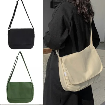 Nagy Kapacitású Női Messenger Bag válltáska Nyári egyszínű Vászon Bevásárló Táskák a Táska Táska Kors Női Táska