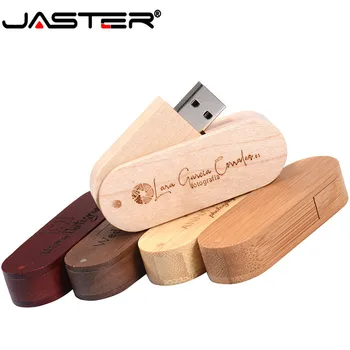 JASTER LOGÓ testre fából készült hordozható Fa USB Flash Meghajtó pendrive 4 GB 8 GB 16 GB 32 GB 64 gb-os Memory stick U dick esküvői ajándékok