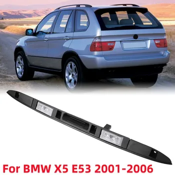 Csomagtartó hátsó ajtó Kapcsoló LED-es Csomagtartó-Fedél Hátsó Fogantyú A Kulcs Gomb A BMW X5 E53 2001-2006