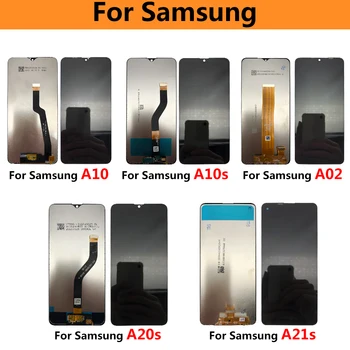 10db LCD Kijelző Samsung A02 A10 A10S A20S A21S A50 A20 a30-as A40 A50s érintőképernyő Digitalizáló Közgyűlés cserealkatrészek