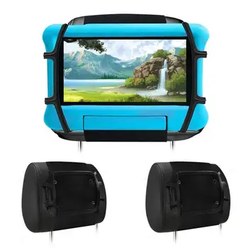 Autó Tabletta Jogosultja Hátsó Ülésen Gyerekeket Fejtámla Stand for IPad Mini 6 5 Air Pro Samsung Anti-Slip Szíj-Hegy 360 Forgó Állítható