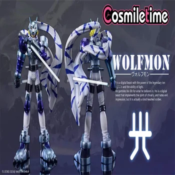 T1 Stúdió Digimon Szörny Wolfmon Ábra Dekoráció Cosplay Ruha Modell Anime Játék Ábra GK Szobor Xmas Ajándékok Gyűjtemény