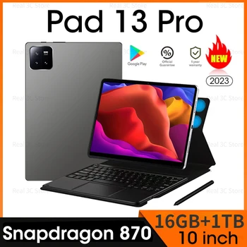 Pad 13 Pro Tablet 10 Hüvelykes Snapdragon 870 Android 12.0 Globális Verzió Tablet 16GB 1 tb-os 5G Hálózati 10000mAh Akkumulátor Tabletta