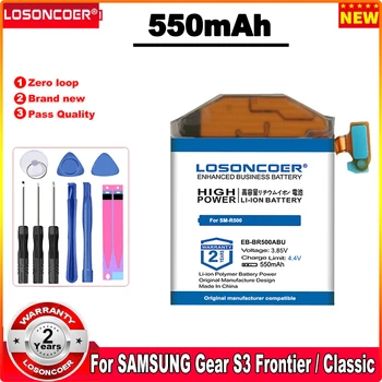 LOSONCOER 550mAh EB-BR500ABU Smart Óra Akkumulátor Samsung Galaxy Óra Aktív SM-R500 Csere Akkumulátor