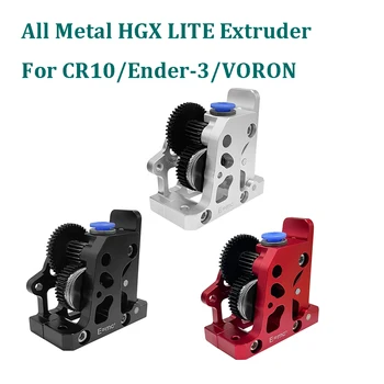 Minden Fém HGX-LITE Extruder, 3D-s Nyomtató Alkatrészek HGX-lite Kettős Felszerelés Extruder, Edzett Acél Csökkentése, A Felszerelést CR10 Ender 3 VORON