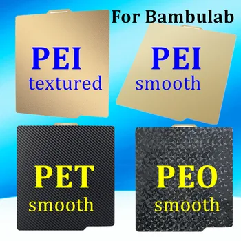 NŐEGYLET PET Építeni Lemez Bambulabs X1 X1-Szén-PEI Lap P1S Frissítés Rugalmas Rugó Acél Melegágya Bambu labor p1p 257x257mm