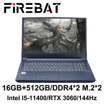 FIREBAT ÚJ ÉRKEZÉS T9C I5-11400 RTX 3060 DDR4 M. 2 32G RAM, 1 tb-os SSD 144 hz Wifi6 BT5.0 Gaming Notebook Laptop