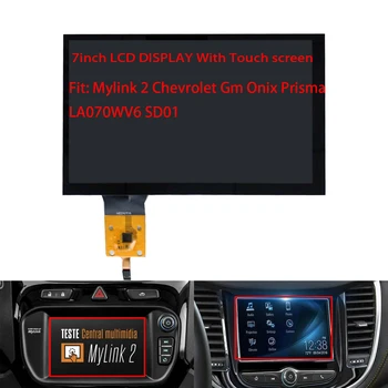 Csere Érintőképernyős LCD Kijelző MYLINK 2 LA070WV6 SD01 A Chevrolet Aveo Cruz Onix Sonic Prizma Szikra Trax Autós Navigáció
