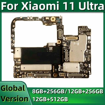 Mainboards MB a Xiaomi Mi 11 Ultra, Alaplap PCB Modul, 256, 512 gb-os, Eredeti Nyitva alaplap