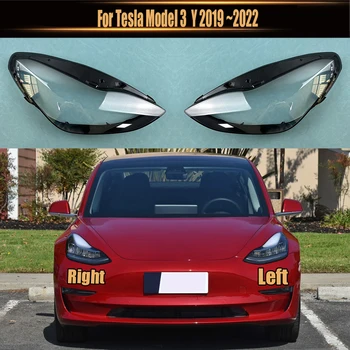 A Tesla Model 3-Y 2019~2022 Fényszóró Fedél Átlátszó Maszk Fényszóró Lámpa Shell Cserélje Ki Az Eredeti Plexi Búra