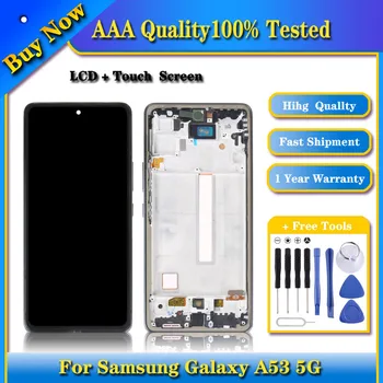 Incell LCD kijelző Samsung Galaxy A53 5G SM-A536 Digitalizáló Teljes Összeállítás a Keret,Nem Támogatja Ujjlenyomat-Azonosító