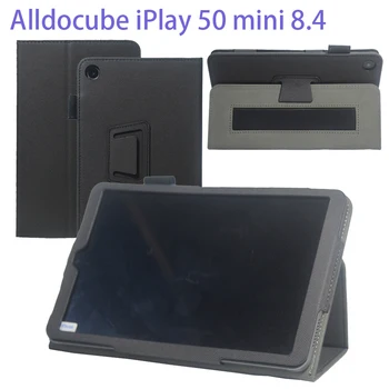 PU Bőr Összecsukható Állvány Fedezni Alldocube IPlay 50 Mini Esetében csuklópánt a IPlay50 Mini Pro 8.4