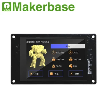 Makerbase MKS TFT35 V1.0 3,5 Hüvelykes érintőképernyő 3d-s Nyomtató Alkatrészek Helyezze be az SD Kártya, USB Disk Oldalon Wifi Ellenőrzési Előnézeti Gcode