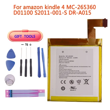 ZQTMAX 890mAh Akkumulátor Amazon Kindle 4 5 6 D01100 515-1058-01 MC-265360 S2011-001-S Akkumulátort Eszközök