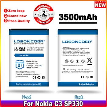 LOSONCOER SP330 3500mAh Akkumulátor Nokia C3-TA-1258