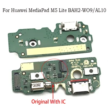 10db/Sok,USB Töltés Port, Jack Dock Csatlakozó Töltés Testület Flex Kábel Huawei Mediapad M5-lite BAH2-W09/AL10