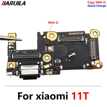 Új, A Xiaomi Mi 11T Pro 11TPro Micro USB Töltő Töltő Port Dokkoló Csatlakozó Mikrofon Testület Flex Kábel