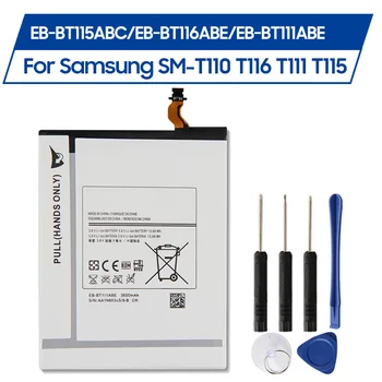 Csere Akkumulátor EB-BT115ABC Samsung SM-T110 SM-T111 T113 T115 T116 EB-BT111ABE EB-BT111ABC Újratölthető Akkumulátor Tabletta
