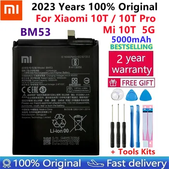 Xiaomi 100% Original Csere Akkumulátor BM53 A Xiaomi 10T 10T Pro Mi 10T 5000mAh BM53 Csere Akkumulátor + Ingyenes Eszközök