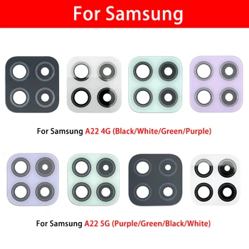 50pcs Samsung A22 4G 5G Hátsó Hátsó Kamera Üveg objektívvédő A Ragasztó Lencse Matrica Javító Eszközök cserealkatrészek