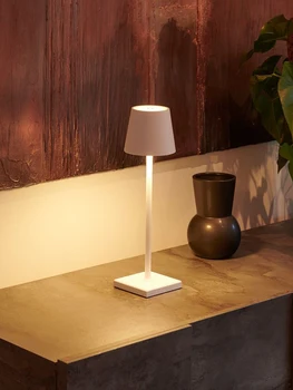 LED-es Vezeték nélküli asztali Lámpa USB Újratölthető Éjjeli Lámpa Éjjeli Lámpa Hordozható Touch Lámpa Étterem Hálószoba, Vízálló, IP54