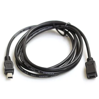 MINI USB 5 Pin Férfi-Nő Adatok Szinkronizálása Töltő Kábelét Alkalmazandó Az Autó Készülék GPS Navigátor
