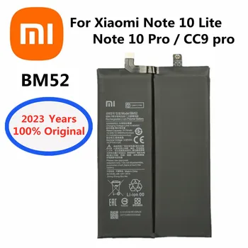 2023 Év Xiao mi 100% Eredeti Akkumulátor Xiaomi Mi Megjegyzés 10 Lite / Mi Megjegyzés 10 Pro / CC9pro CC9 Pro BM52 5260mAh Telefon Akkumulátor