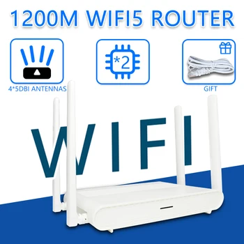 OPTFOCUS WIFI5 1200Mbps router Gigabites Wifi 4 WAN-LAN AC1200 Roteador 2.4 g 5.8 g kétsávos Wirelss Router Otthoni Internet