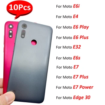 10db，ÚJ Hátsó Akkumulátor hátlap Telefon Esetében Ajtó Ház Motorola Moto E4 E6i E6 Plusz E5 Megy a Játék E6S E7 Hatalom E32 Edge 30