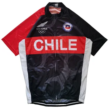 Chile Kerékpáros Ruha Rövid Ujjú Mez Kerékpáros Kabát Út Viselni MTB Pulóver Lefelé Top Antislip Inget, Fekete Keretes Sport