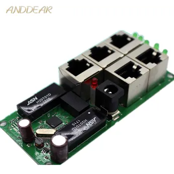 OEM magas minőségű mini olcsó ár 5 portos switch modul manufaturer cég PCB-testület 5 port ethernet hálózati kapcsoló modul