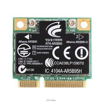 Vezeték nélküli 150M 802.11 b/g/n Half Mini PCI-E Kártya HP Atheros AR5B95 605560-005