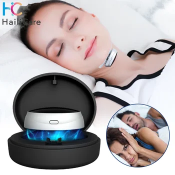 Smart Anti Horkolás Készülék Kényelmes Aludni, Hát Egészségügyi Horkolás Dugóval Elektromos Hordozható Ne Horkol Matrica USB Töltés