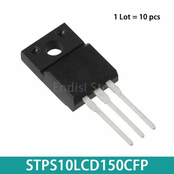 10DB STPS10LCD150CFP TO-220-3 Schottky Diódák Egyenirányítóval